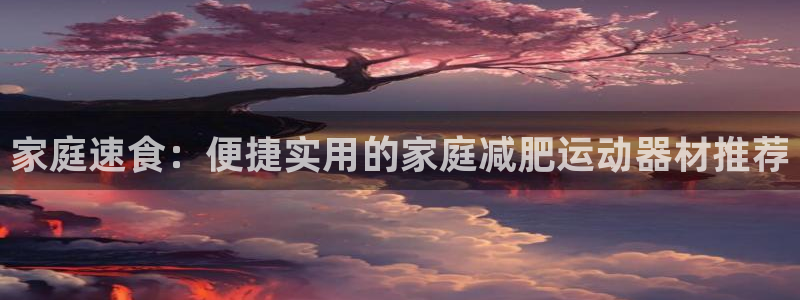 凯捷体育官网：家庭速食：便捷实用的家庭减肥运动器材推荐