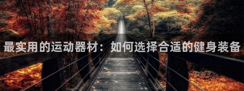 凯捷体育开户：最实用的运动器材：如何选择合适的健身装